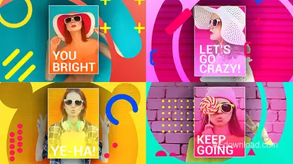 Let's Make Creative Video Displays template preview