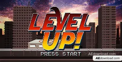 Level Up! Video Displays template preview