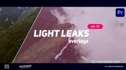 Light Leaks Overlays Vol. 01 for Premiere Pro Premiere Pro template preview