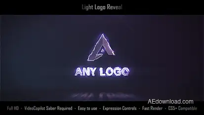 Light Logo Reveal Video Displays template preview