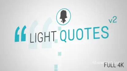 Light Quotes Video Displays template preview
