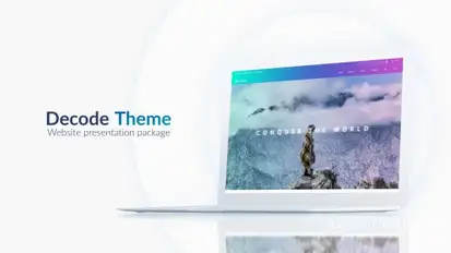 Light Website Presentation Pack Video Displays template preview