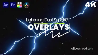 Lightning Dust & Smoke Overlays – Cinematic FX Pack Elements template preview