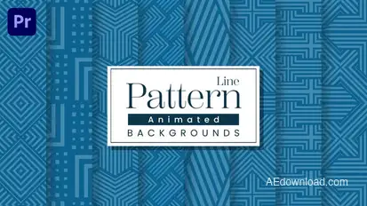 Line Pattern Backgrounds Premiere Pro template preview