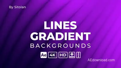 Lines Gradient Backgrounds Elements template preview