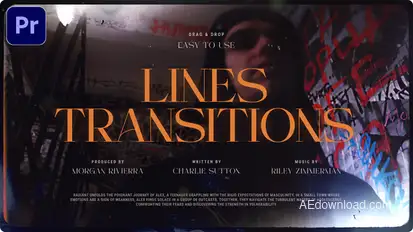 Lines Transitions Premiere Pro template preview