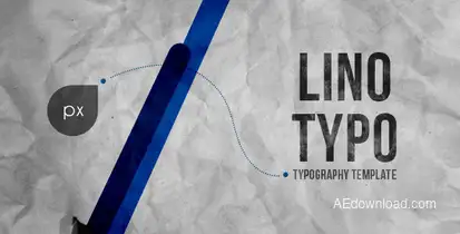 Lino Typography Video Displays template preview