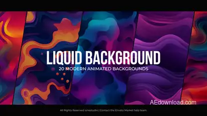 Liquid Backgrounds for Premiere Pro Premiere Pro template preview