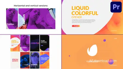 Liquid Colorful Opener for Premiere Pro Premiere Pro template preview
