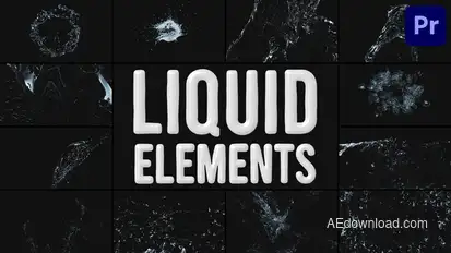 Liquid Elements for Premiere Pro Premiere Pro template preview