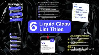 Liquid Glass List Titles Titles template preview