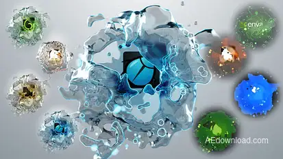 Liquids Quick Logo Pack 3 Video Displays template preview