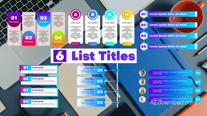 List Titles | MOGRT Premiere Pro template preview