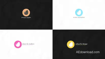 Logo ident 1 - Minimalist Intro Video Displays template preview
