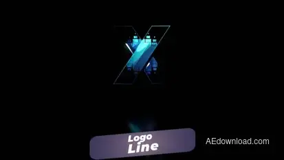 Logo Line Premiere Pro template preview