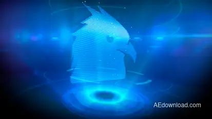 Logo Opener Holographic  Video Displays template preview