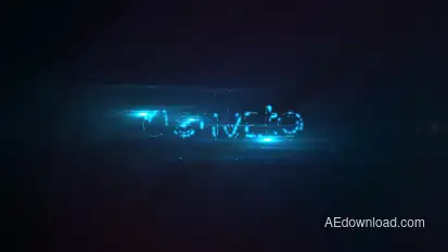 Logo Reveal Flicker Video Displays template preview