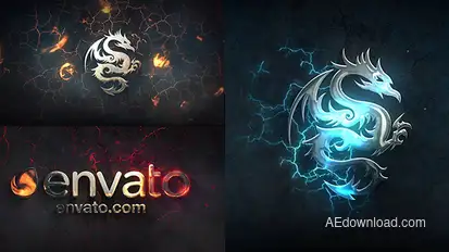 Logo Reveal Gaming Video Displays template preview