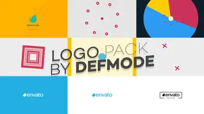Logo Reveal Pack Video Displays template preview