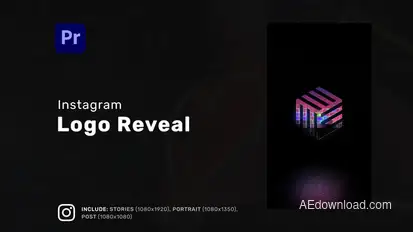 Logo Reveal Vertical Reel for Premiere Pro Premiere Pro template preview
