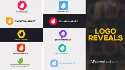 Logo Reveals Video Displays template preview
