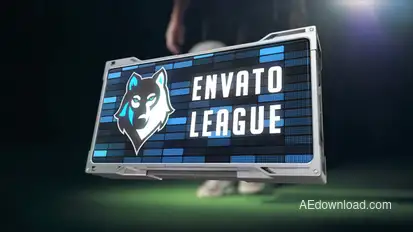 Logo Transitions 3 Video Displays template preview