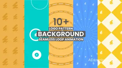 Loop Logo Background Animation Premiere Pro template preview