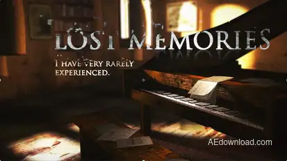 Lost Memories Video Displays template preview