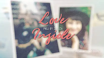 Love Inside - Romantic Slideshow Video Displays template preview