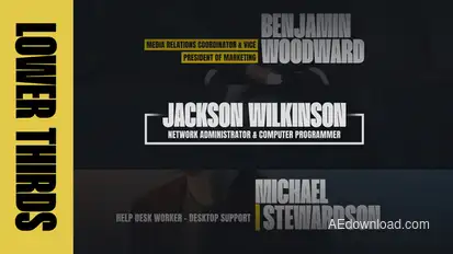 Lower Thirds for Premiere Pro Premiere Pro template preview