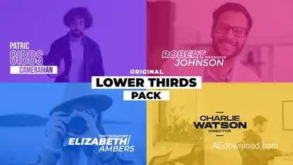 Lower Thirds Pack / MOGRT Premiere Pro template preview