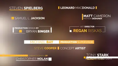 Lower Thirds / Simple Video Displays template preview