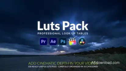 Luts Pack Premiere Pro template preview