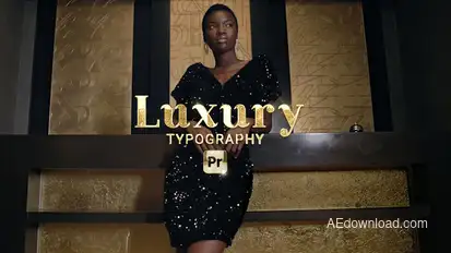 Luxury Typography for Premiere Pro Premiere Pro template preview