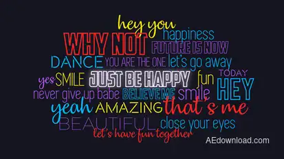 Lyric Video Template - Voice Over 2 Video Displays template preview