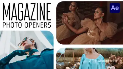 Magazine Photo Openers - Logo Reveal Video Displays template preview