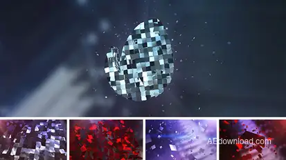 Magic Metal and Red Logo Text Reveal Video Displays template preview