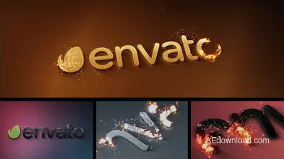 Magic Particles Logo Reveal Video Displays template preview