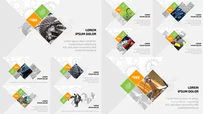 Mechanical Parts Showcase Video Displays template preview