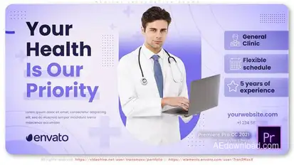 Medical Information Promo Premiere Pro template preview