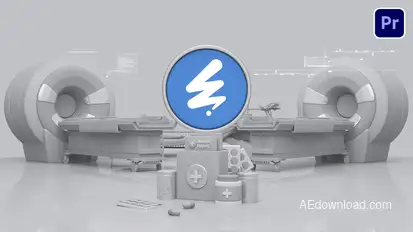 Medical Logo Premiere Pro template preview