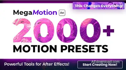 MegaMotion | Animation Motion Presets Video Displays template preview