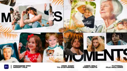 Memories Photo Slideshow I MOGRT Premiere Pro template preview