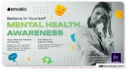 Mental Health Center Promo Premiere Pro template preview