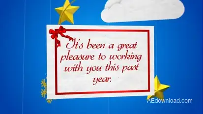 Merry Christmas Greetings Video Displays template preview