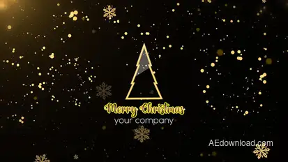 Merry Christmas Opener Video Displays template preview