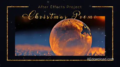 Merry Christmas Promo Video Displays template preview