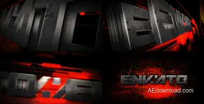 Metal Transform Logo Reveal Video Displays template preview