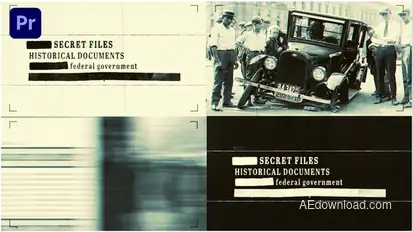 Microfilm Intro I Premiere Premiere Pro template preview