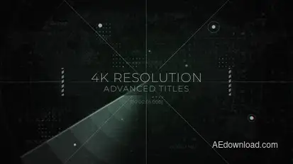 Military Radar Titles & Logo Video Displays template preview